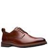 CLARKS MENS DRESS LACE SHOE - TAN LEATHER